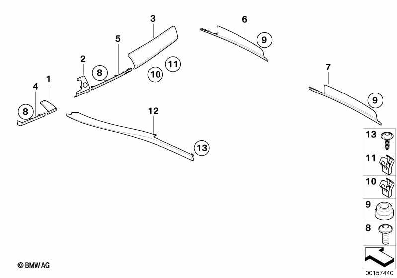 Nachrüstung Interieurleisten Aluminium