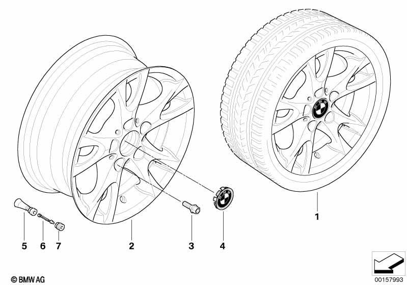 BMW LM Rad V-Speiche 255