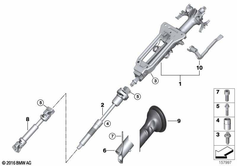 Lenksäule mechanisch / Lenkspindel