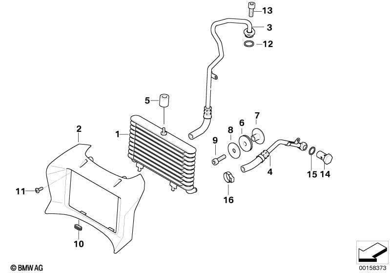 Ölkühler/Ölkühlerleitung