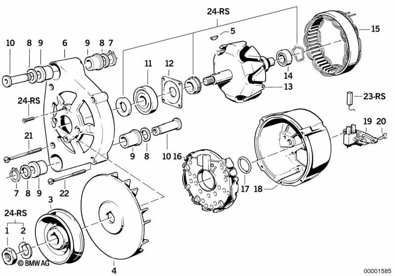 Generator Einzelteile 80A