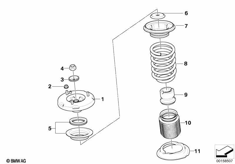 Schraubenfeder/Stützlager/Anbauteile