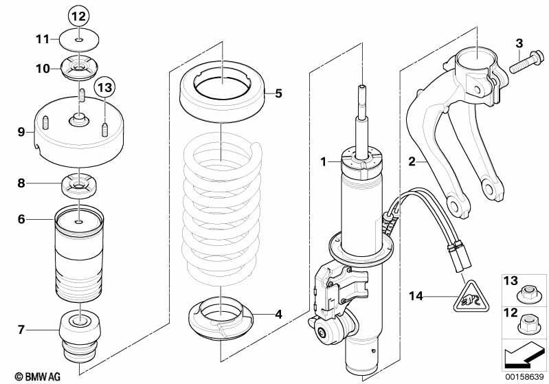 Federbein vorn VDC / Anbauteile