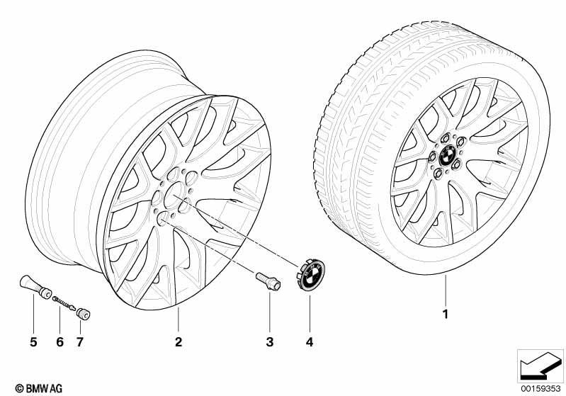 BMW LM Rad Kreuzspeiche 177