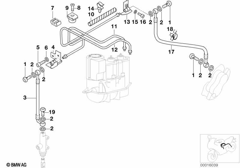 Bremsleitung hinten ABS