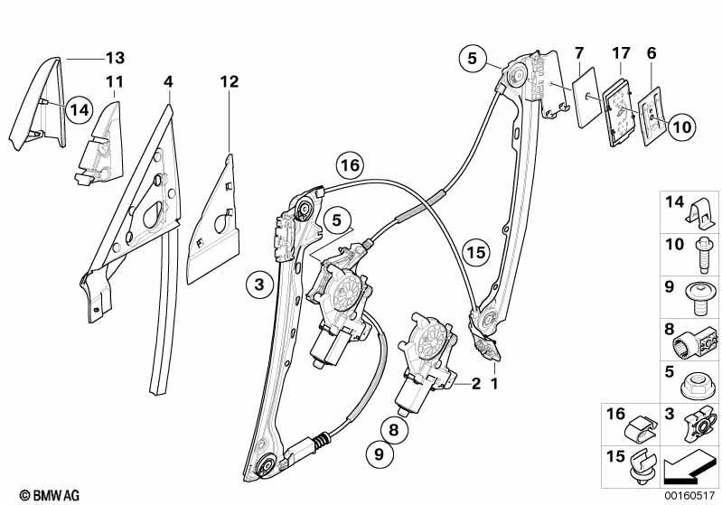 Türfenstermechanismus vorn