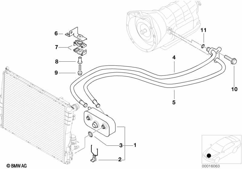 Ölkühlung Automatikgetriebe A5S 325Z