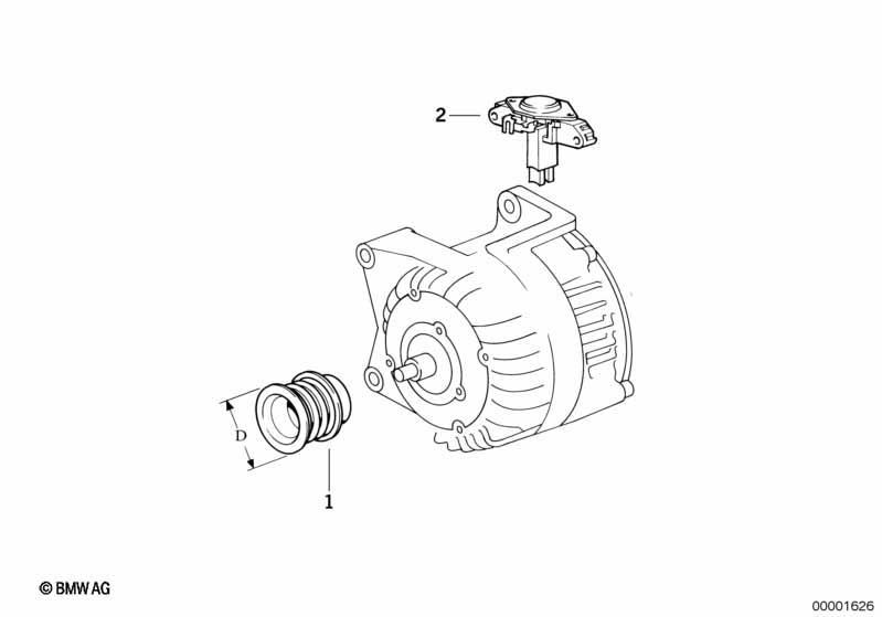 Generator Einzelteile 90A Valeo