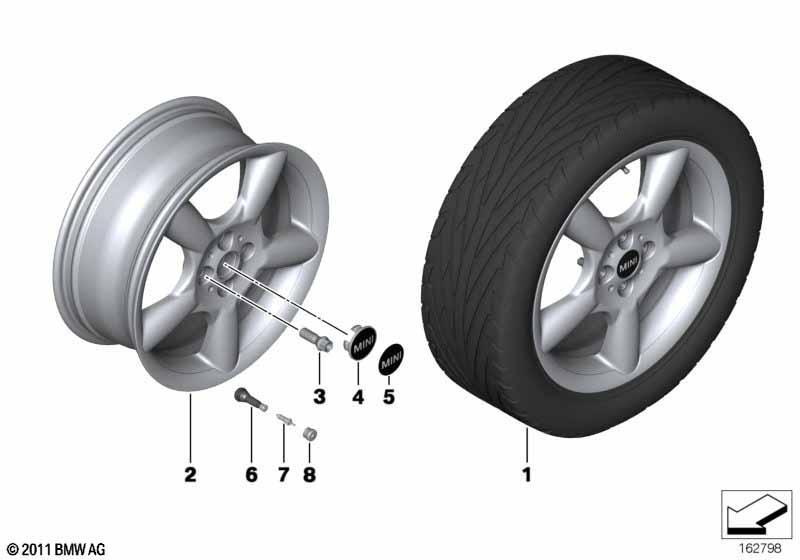 MINI LM Rad 5 Star Pace Spoke 110