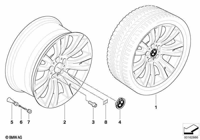 BMW LM Rad M V-Speiche 223