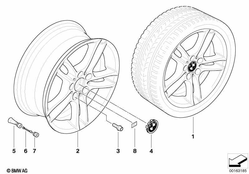 BMW LM Rad M Doppelspeiche 261