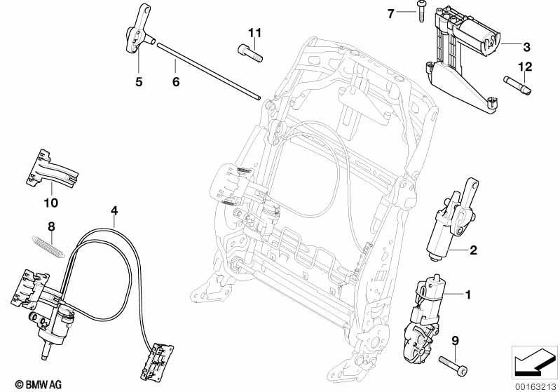 Sitz vorn Elektrik und Antriebe Lehne