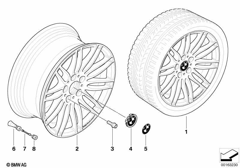 BMW Performance LM Rad Doppelspeiche 269
