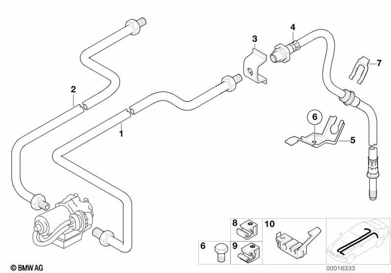 Bremsleitung hinten ABS/ASC+T