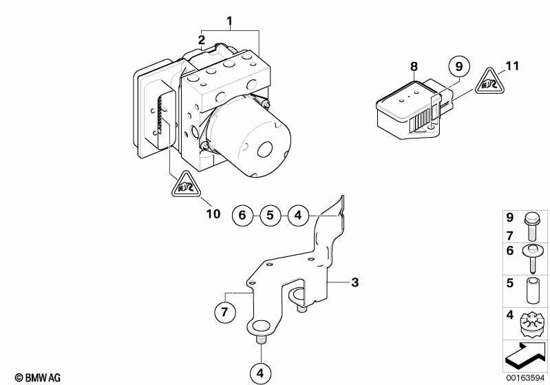 Hydroaggregat DSC/Steuergerät/Halterung