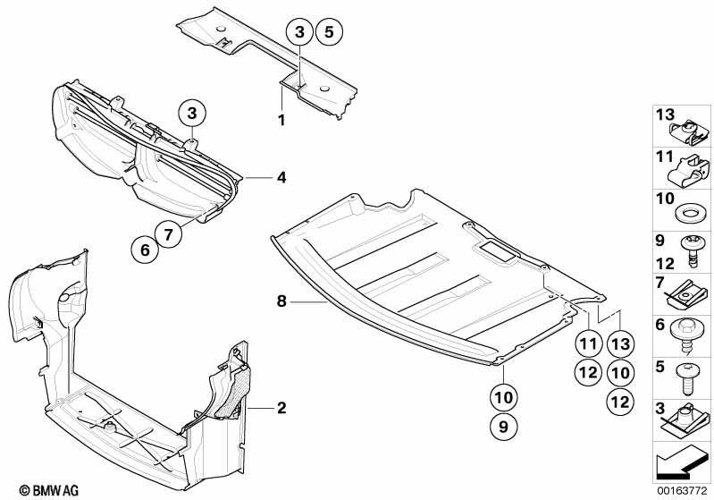 Abschirmung Motorraum/Luftführung