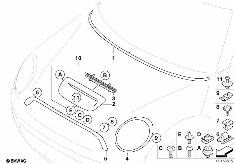 Ein Paar Scheinwerfer-Abdeckringe, Langlebig, Praktisch, ästhetisch,  Solider Scheinwerfer-Einfassungs-Zierring 51137300632 für Cooper 3-Türer  Schrägheck F56 : : Auto & Motorrad