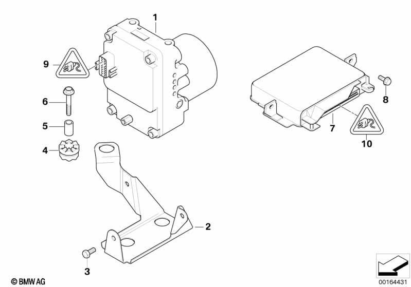 Hydroaggregat ABS/Steuergerät/Halterung