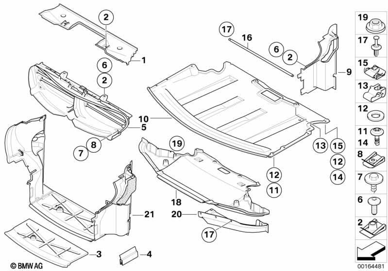 Abschirmung Motorraum/Luftführung