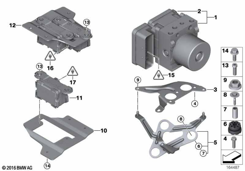 Hydroaggregat DSC/Halterung/Sensoren