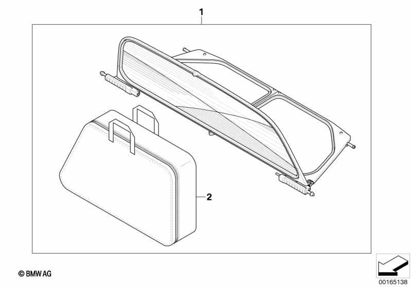 Windschutz mit Designaufdruck