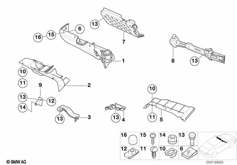 Verkleidung Instrumententafel unten