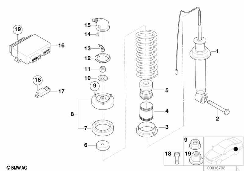 Federbein hinten EDC