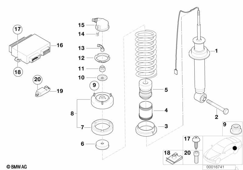 Federbein hinten EDC