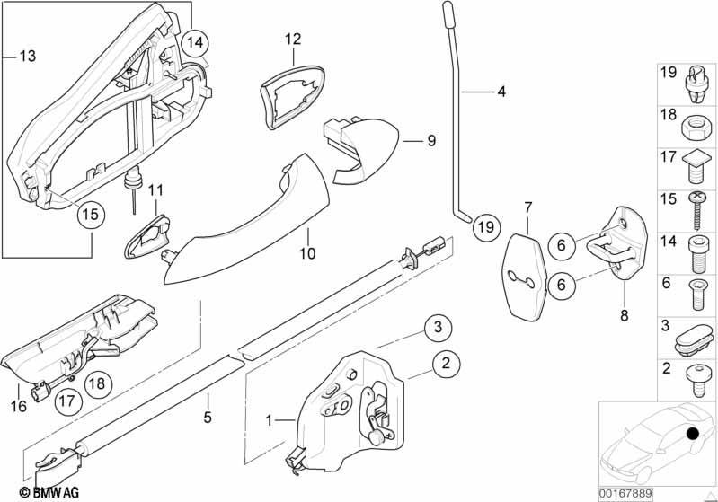 Schliesssystem Tür hinten