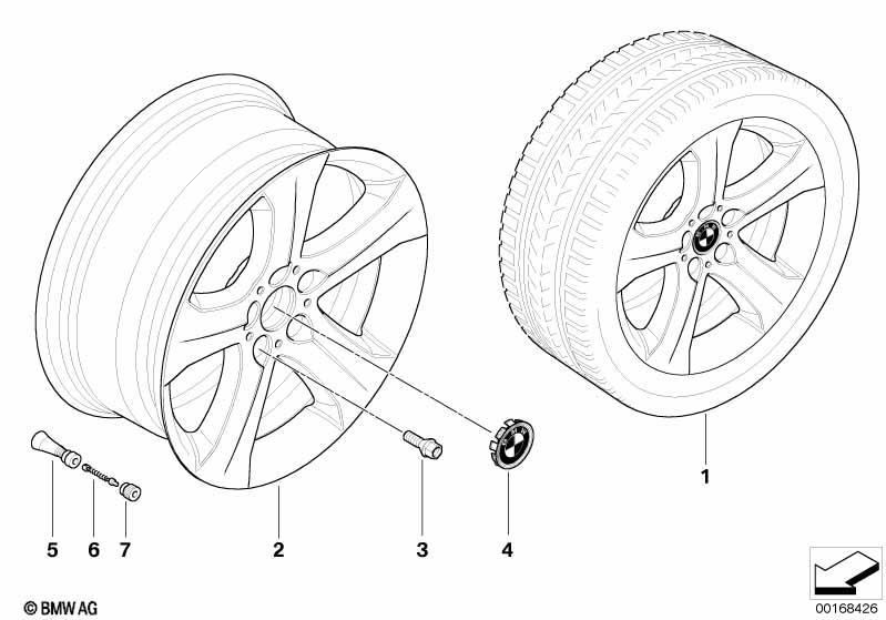 BMW LM Rad Sternspeiche 258