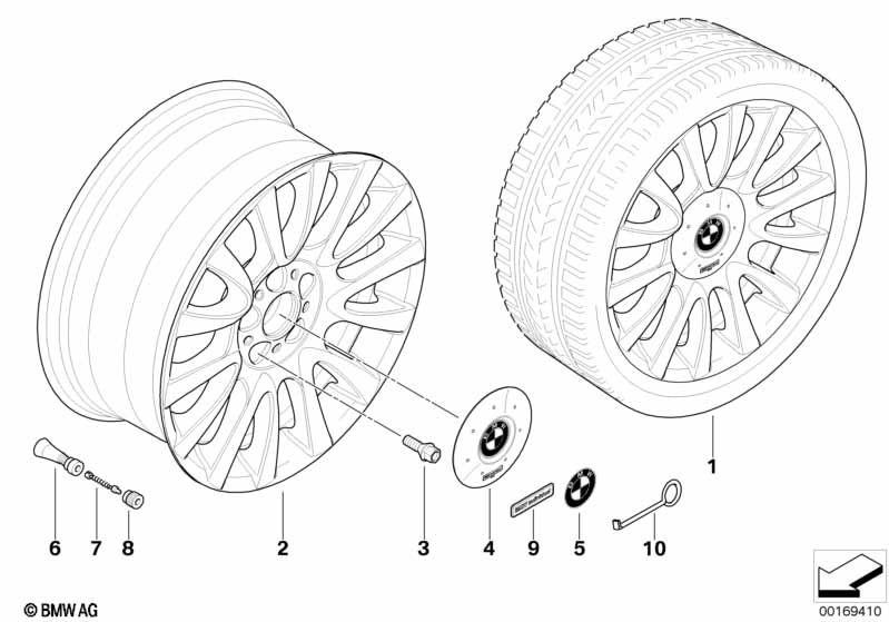 BMW LA wheel, V-spoke 265 individual