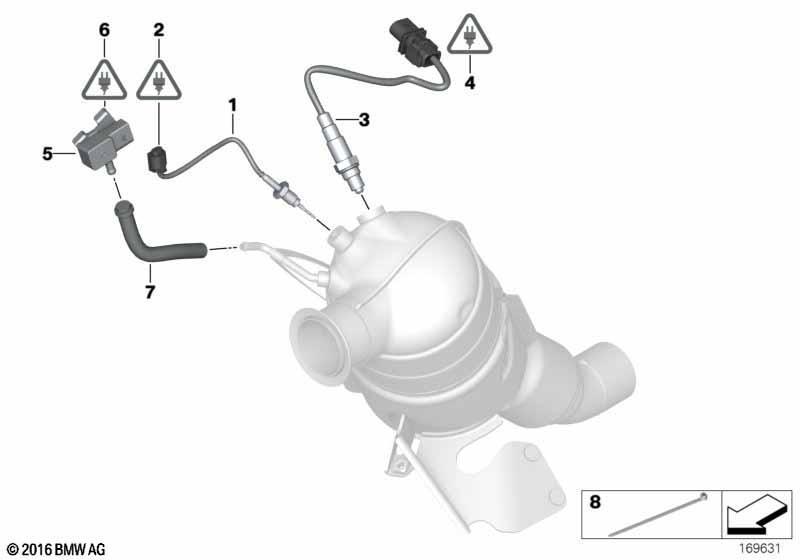 Dieselpartikelfiltersensorik/Anbauteile