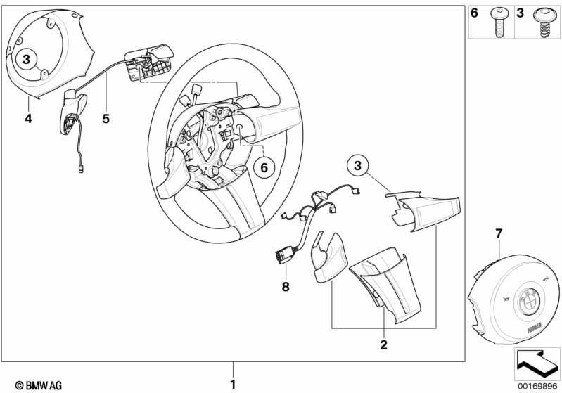 Sportlenkrad Airbag mit Paddles