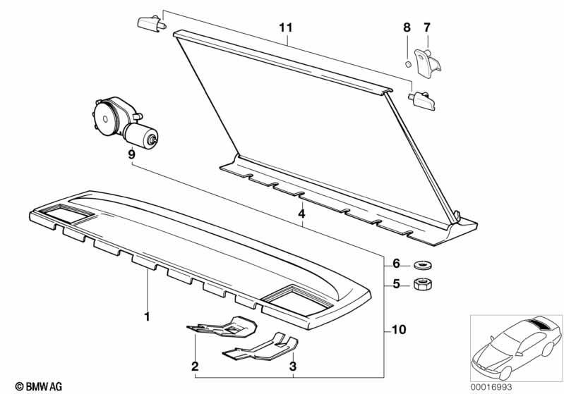 Ablegeboden/Sonnenschutzrollo elektrisch