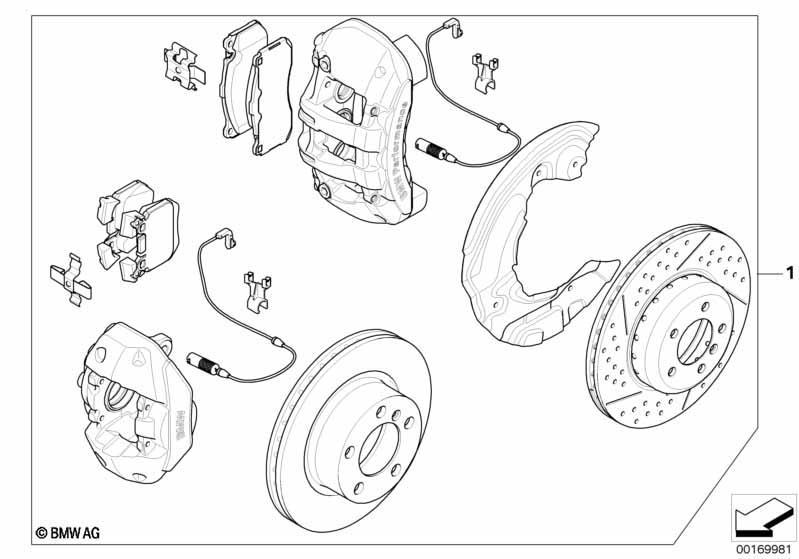 Satz BMW Performance Bremse vorne/hinten