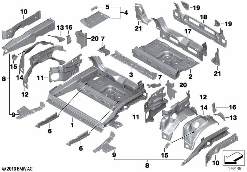 Gepäckraumboden Anbauteile