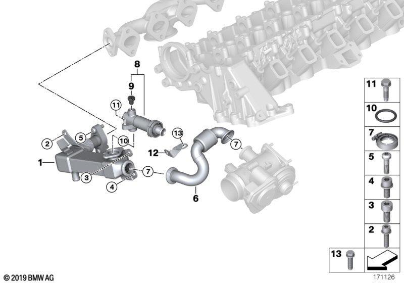 Abgasschadstoff-Reduzierung-Kühlung