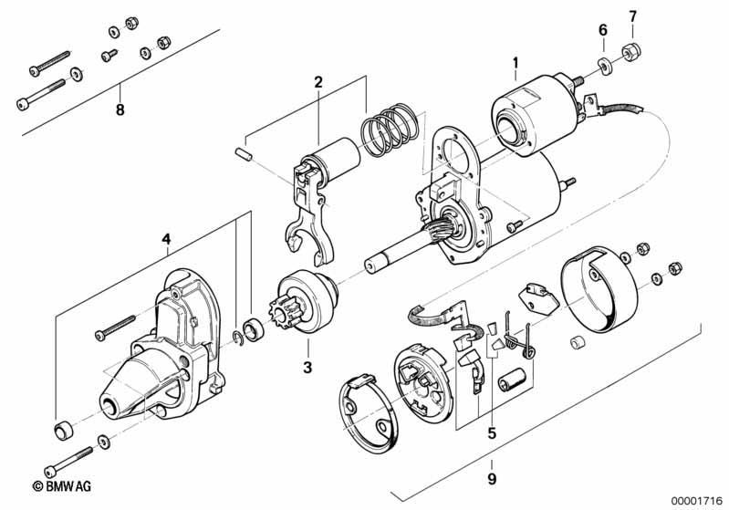 Starter Einzelteile / D6RA15