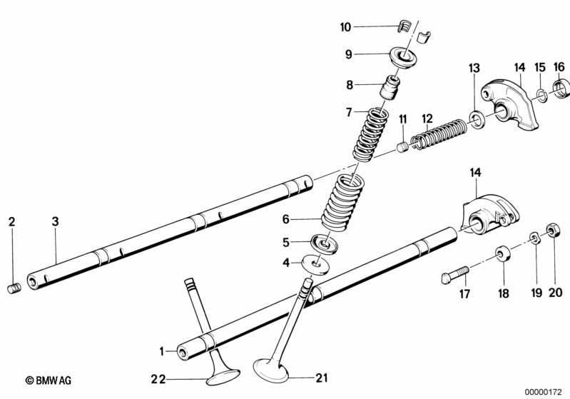 Ventilsteuerung-Kipphebel/Ventile