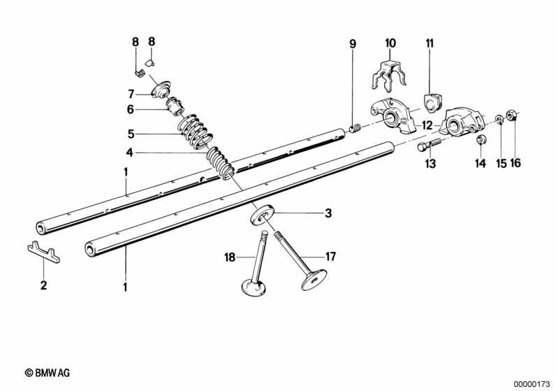 Ventilsteuerung-Kipphebel/Ventile