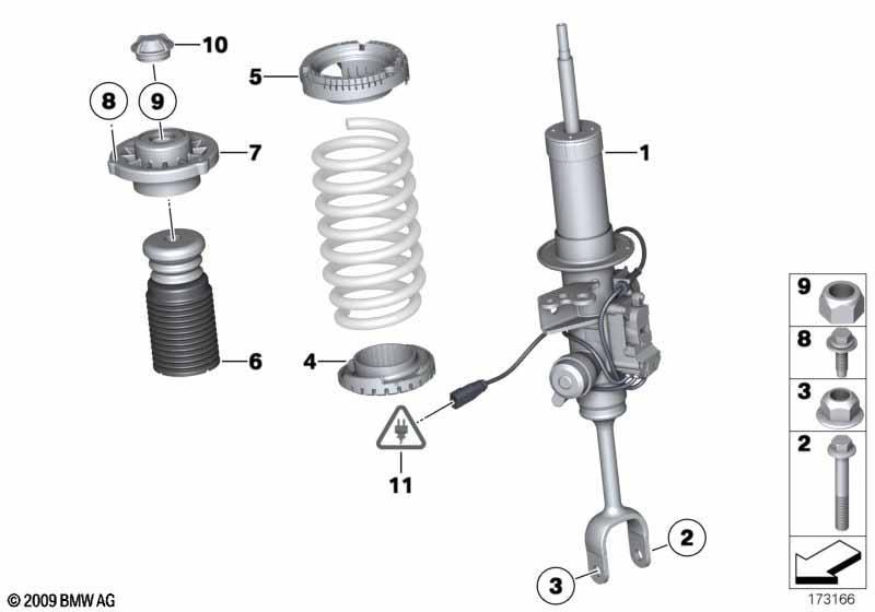 Federbein vorn VDC / Anbauteile