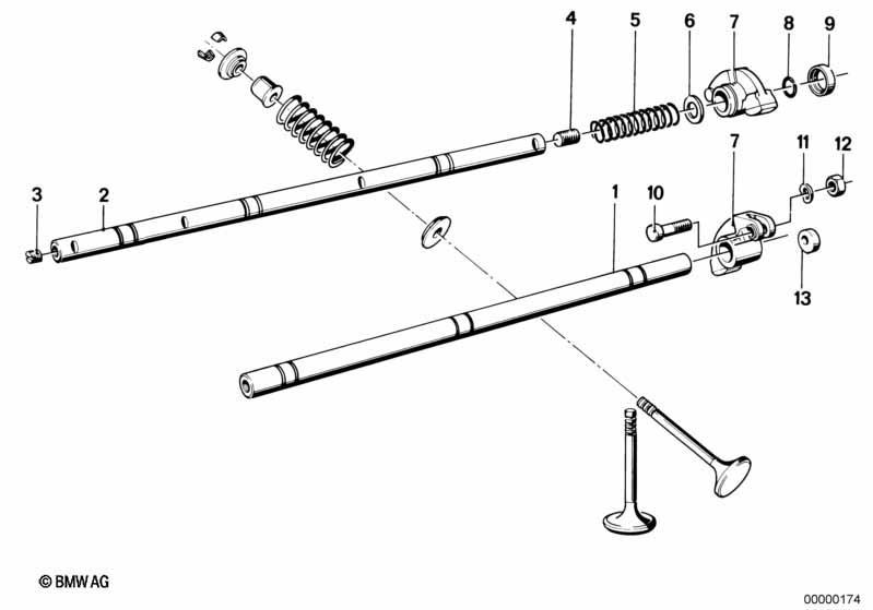 Ventilsteuerung-Kipphebel/Ventile