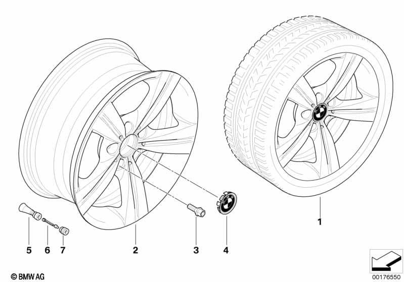 BMW LM Rad Sternspeiche 287