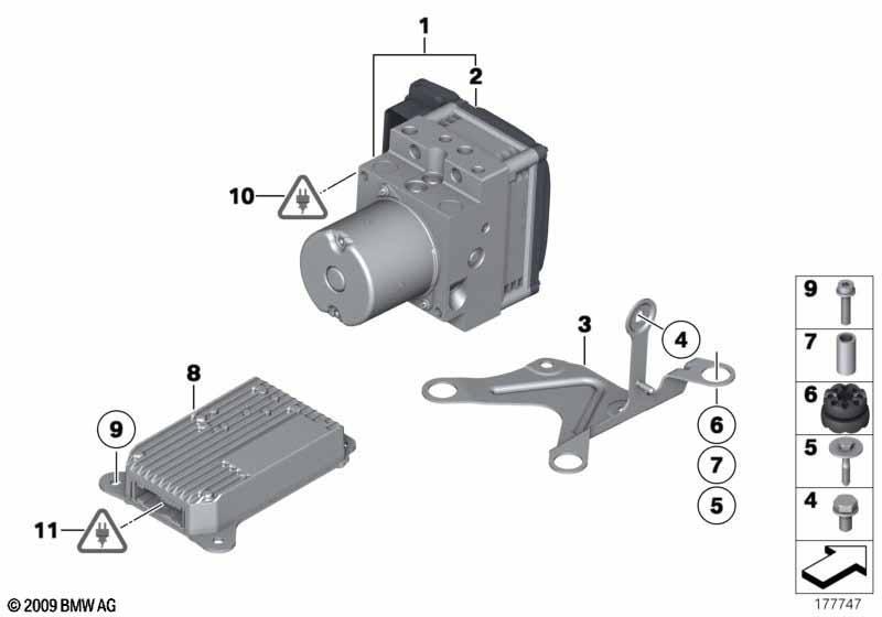 Hydroaggregat DXC/Halterung/Sensoren