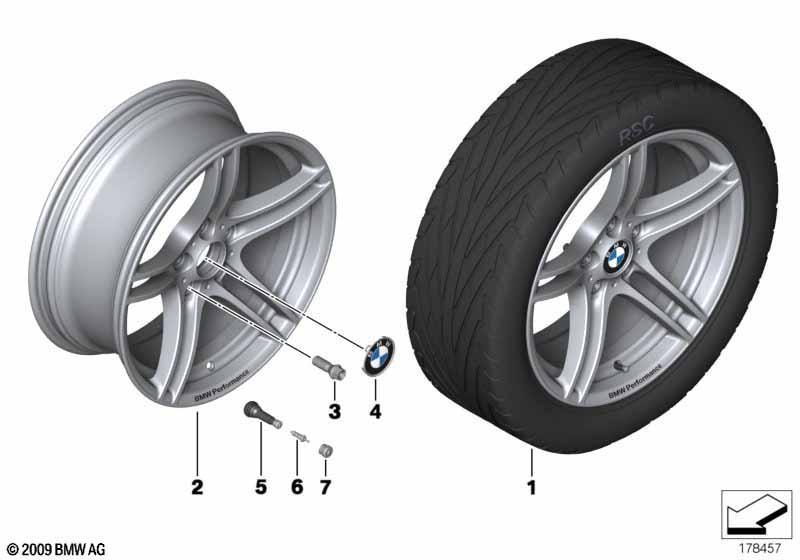 BMW Performance LM Rad Doppelspeiche 313