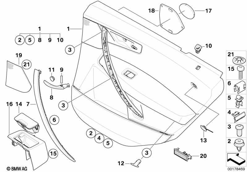 Türverkleidung hinten / Seitenairbag