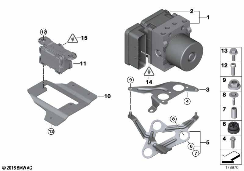 Hydroaggregat DSC/Halterung/Sensoren