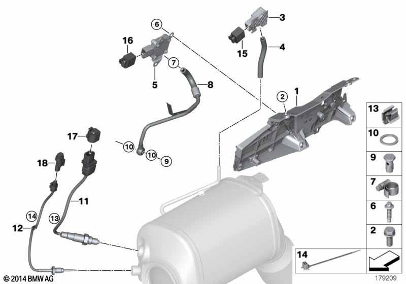 Dieselpartikelfiltersensorik/Anbauteile