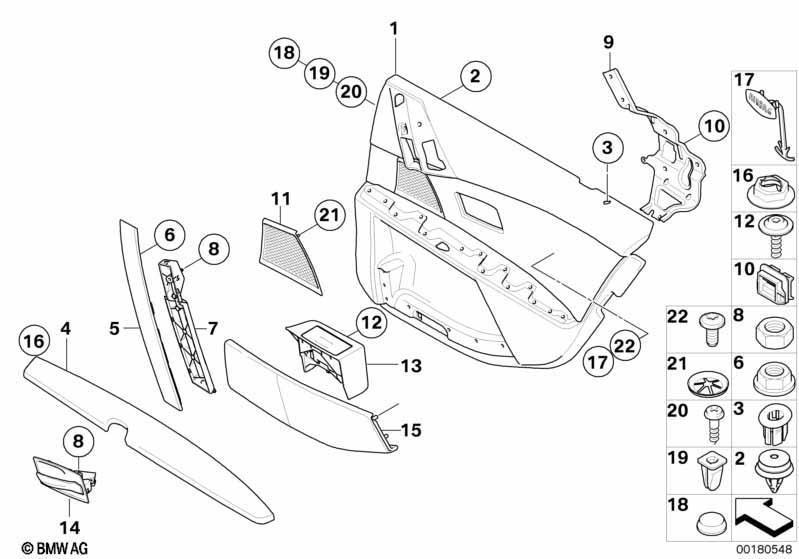 Türverkleidung hinten / Seitenairbag