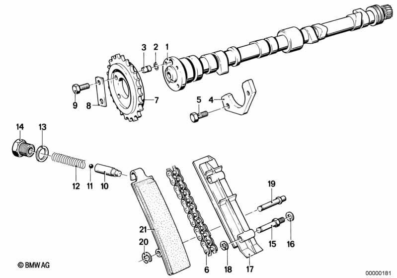 Steuertrieb-Steuerkette/Nockenwelle